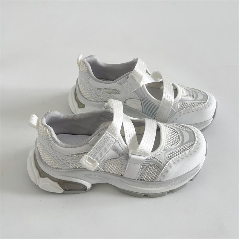 Round Head Shows Small Height and Platform Dad Shoes for Women's 2025 New Models, Light and Breathable In Summer, Ugly and Cute, Sports and Leisure