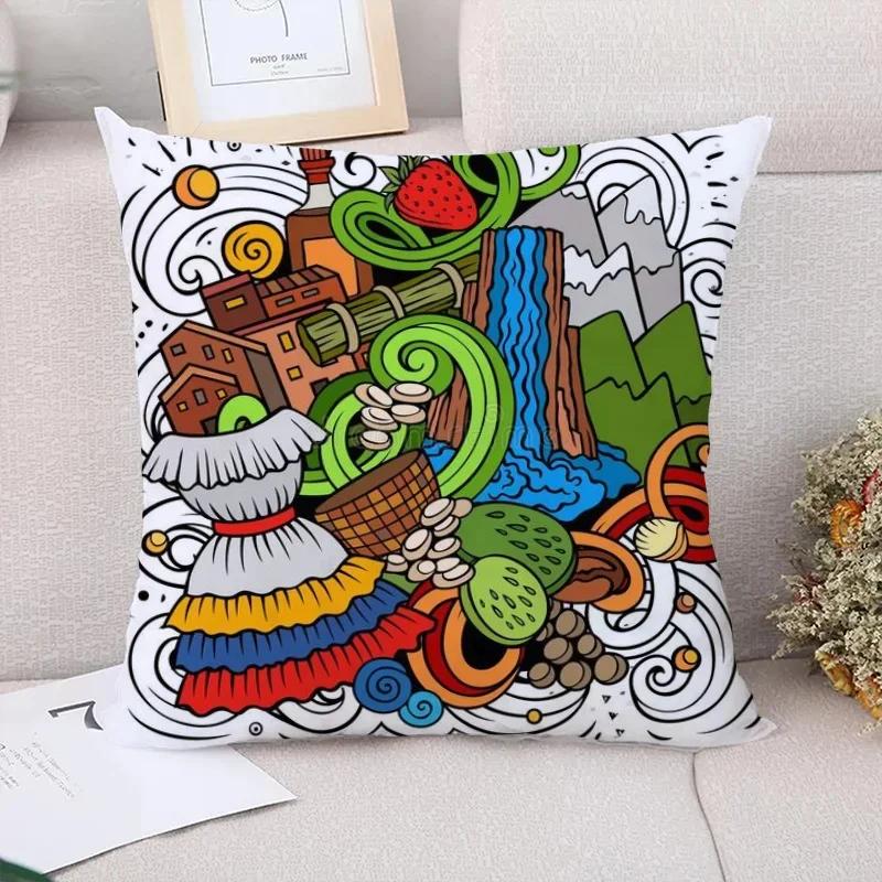 Decorative Pillowcases Venezuela Cushion Cover  Pillowcase Pillow Cases  Cushions Covers for Bed Pillows