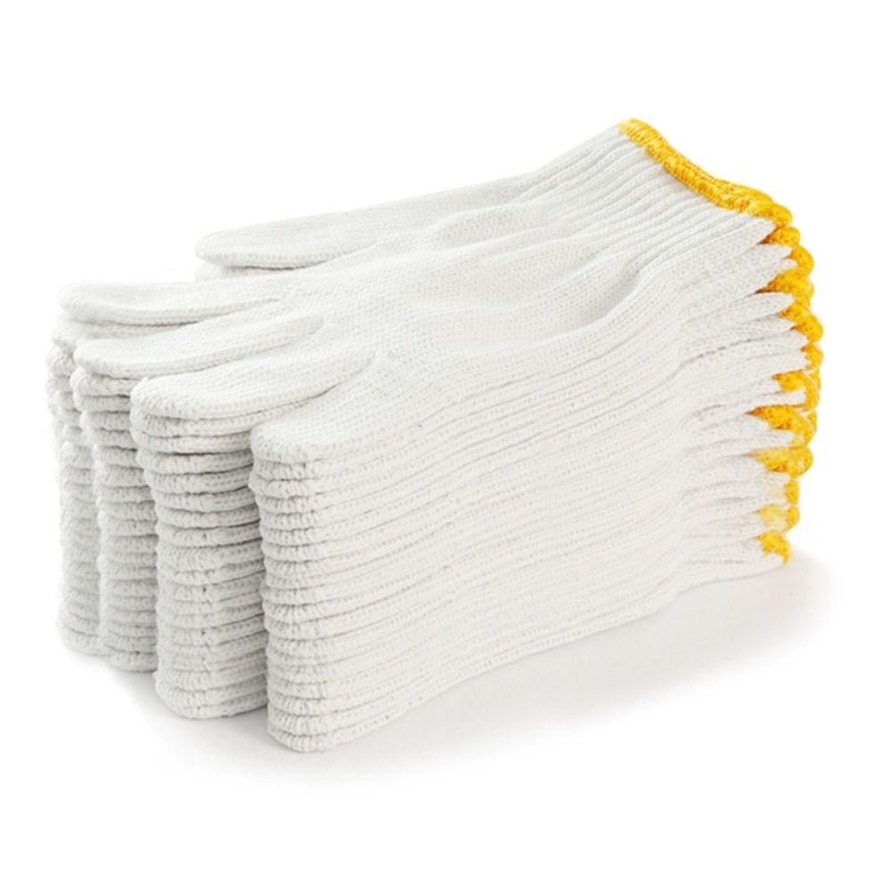 12 Paar Rutschfeste Arbeitshandschuhe Nylon Gartenhandschuhe für Arbeiten im Freien