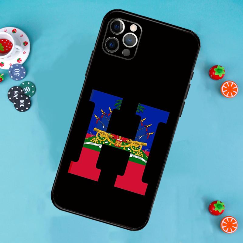 Vintage Haiti Haitian Flag Phone Case For iPhone 17 Air 14 16 15 11 12 13 Pro Max 12 13 mini 15 16 Plus 16e Cover Funda