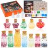 Halloween Crystal Bottle Wishing Bottle Assembly Toys, Stone Bottle Party DIY Material Kit, Luminous Handmade Toys