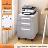 Under-Desk Mobile Metal Filing Cabinet with Locking Drawer and Office Storage