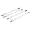 4Pcs Flexible Adjustable Bed Sheet Clips Durable Anti-slip Sofa Cushion Clips Sturdy Tablecloth Clips Home Use