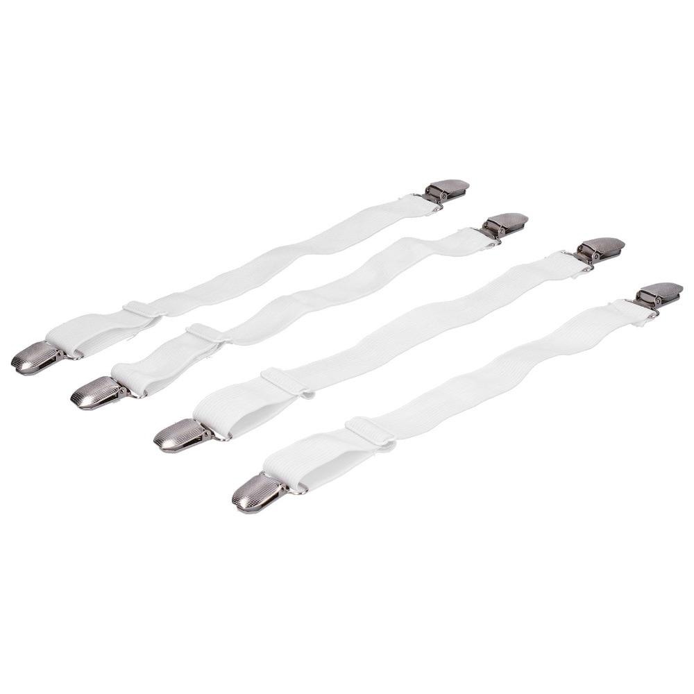 4Pcs Flexible Adjustable Bed Sheet Clips Durable Anti-slip Sofa Cushion Clips Sturdy Tablecloth Clips Home Use