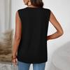 Womens Spring Tops Sleeveless Button Down Casual Tank Summer Shirts for Women Soft Lightweight Womens Summer T Shirts