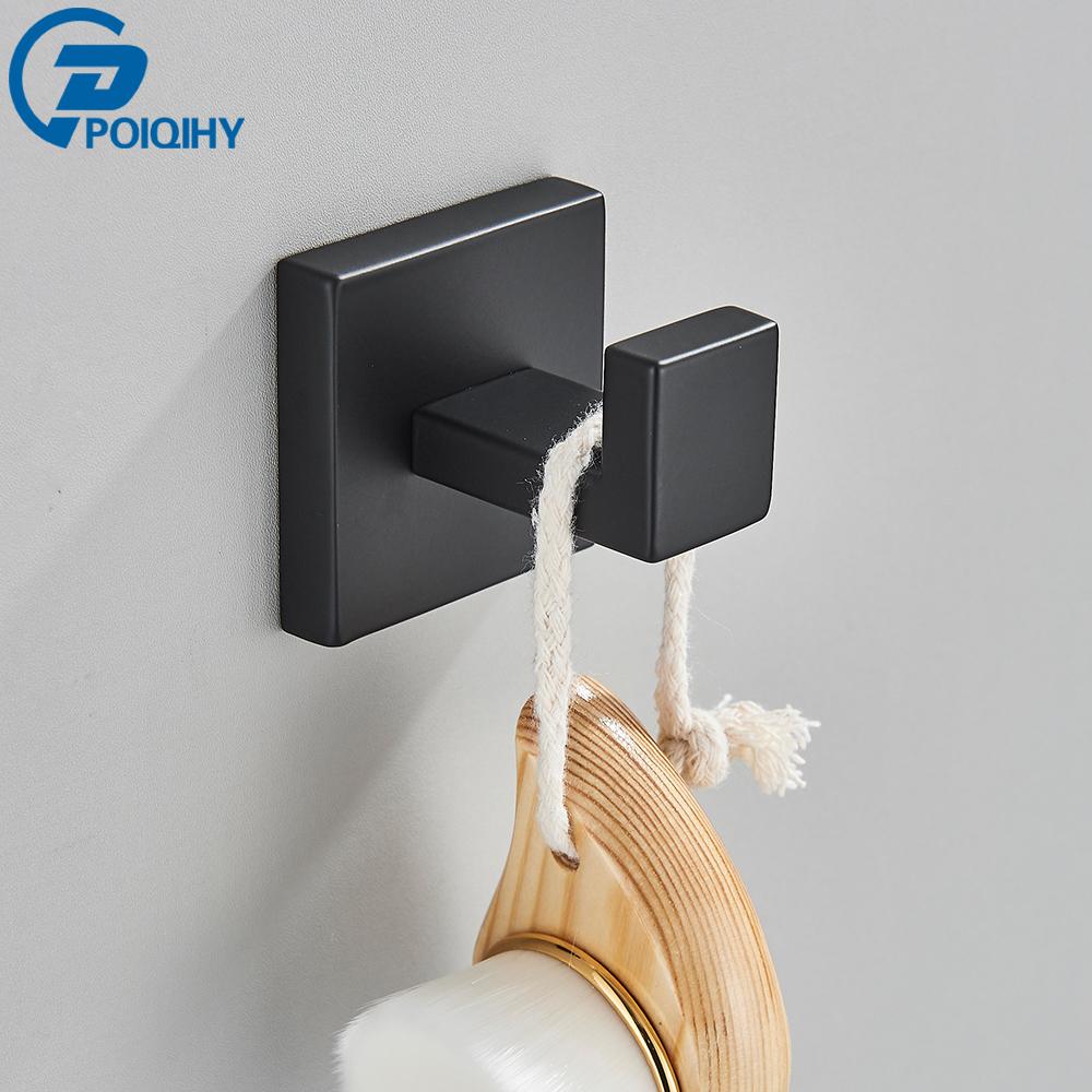 

Комплект оборудования для ванной комнаты, черный крючок для халата, вешалка для полотенец, полка для держателя бумажных салфеток, настенные аксессуары для ванной комнаты