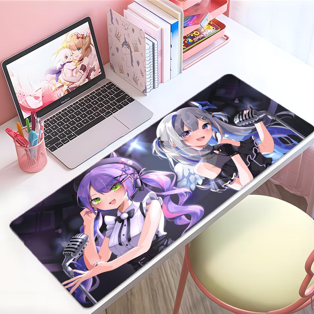 Cute Virtual Hololive Ttokoyami Towa Mouse Pad Large Thick Desk Pad Stitched Edges Gaming Mouse Mat For Pc