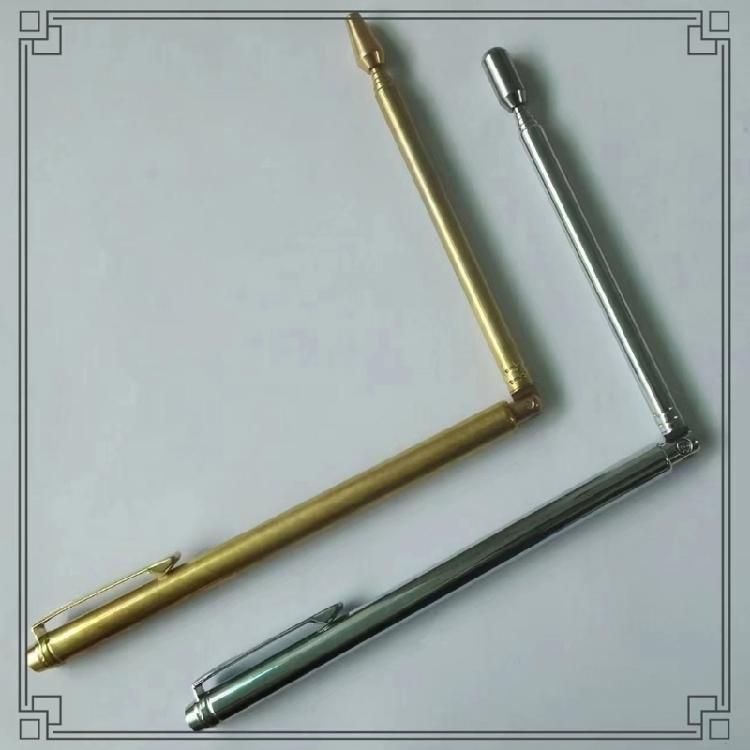 Portable Seeking Rule Accurate Surveying Device Brass Dowsing Rod for Accurate Length Measurements in Various Fields