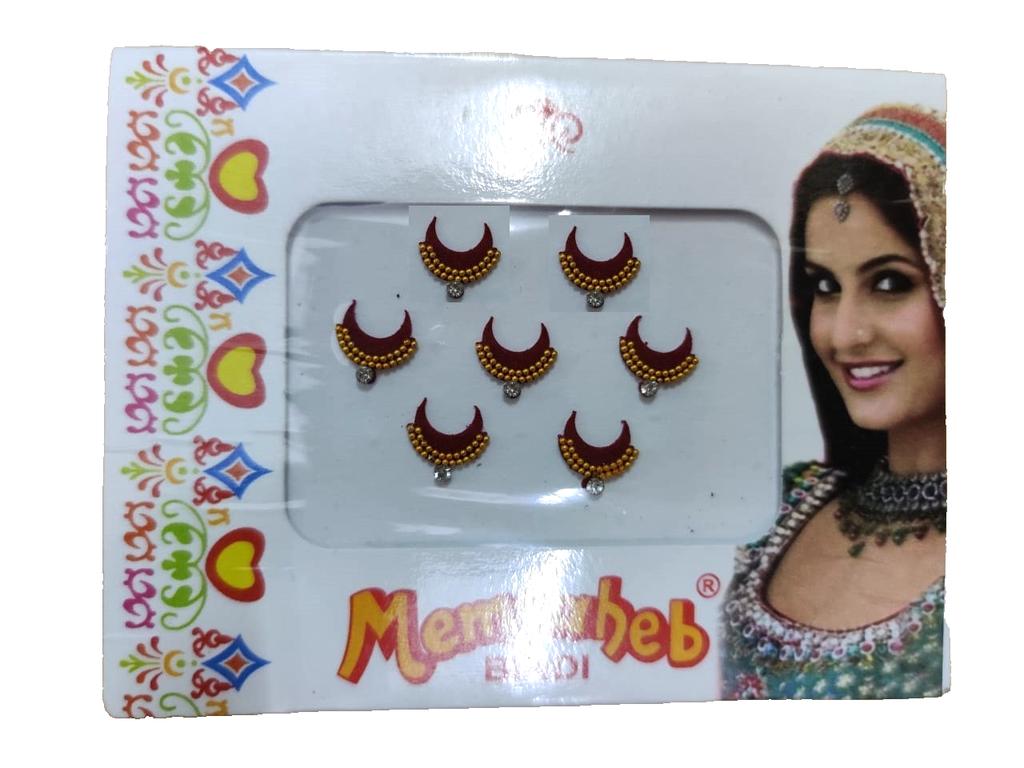 @ Forma Tradicional India de Media Luna Con Piedra Bindi Para Mujeres Zr-8079-60%De Descuento