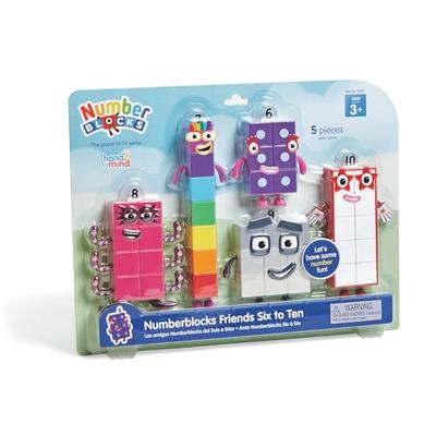 Numberblocks Friends Six To Ten Numberblocks Character Figures, 5-Piece Set, Ages 3 and Up, 95357, Authentic