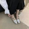 2025 High Quality Women's Shoes Spring Women's Slippers Square Toe Solid Low-heeled Work Dress Profession Office Slippers Women
