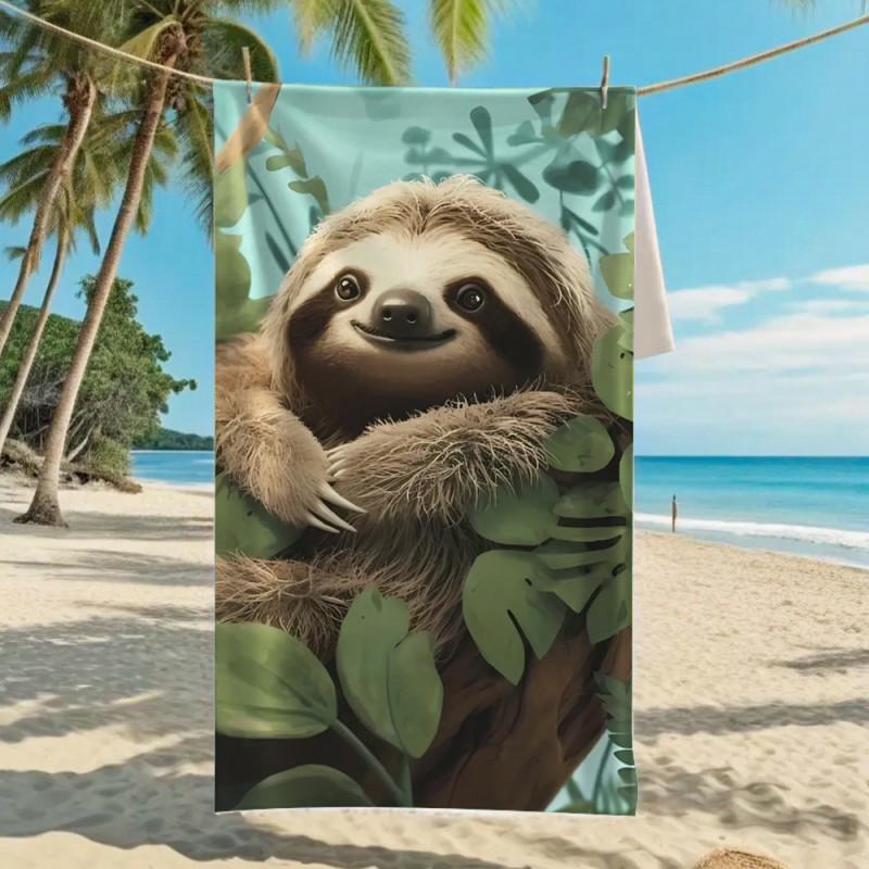 Ultra Absorbent Microfiber Beach Towel With Sea Turtle Print Quick Dry Large Size 70x140cm Pool Vacation Travel