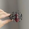 Gothic Dark Hollow Red Spider Bracelet Spider Web Bracelet Stretch Bracelet