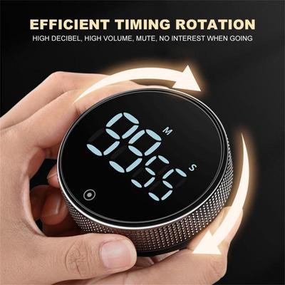 Magnetisk kökstimer LED Digital timer Manuell nedräkningstimer Väckarklocka Matlagning Dusch Studera Fitness Stoppur Time Master