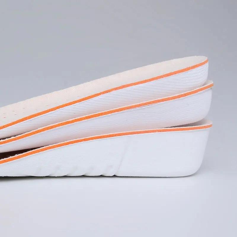 1Pair Height Increase Insole Men Woman Comfort Orthopedic Shoes Insoles Genuine Leather Non-Slip Shoe Pads Arch Support Inserts