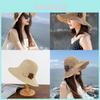 Summer Straw Hat With Wide Brim For Women Sun Protection And Breathability