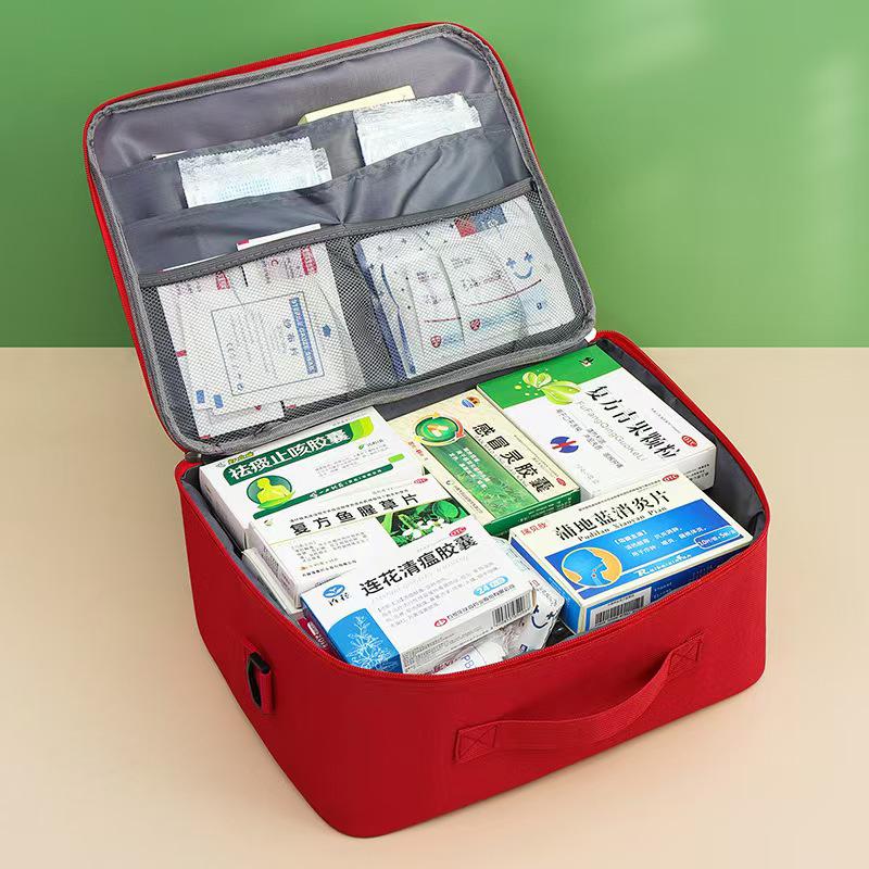 Large Capacity Portable First Aid and Medicine Storage Crossbody Bag