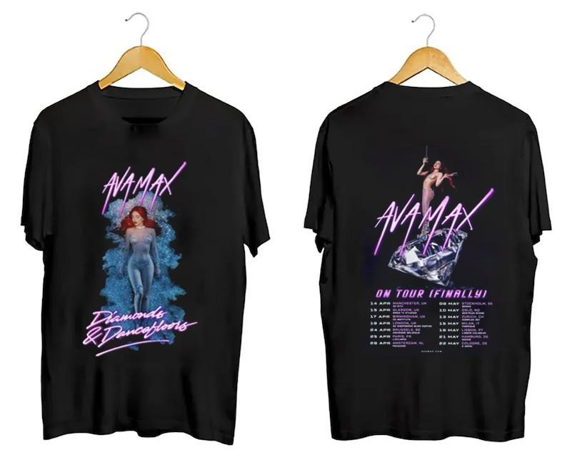 New Ava Max Summerfest T Shirt Ladies Double sides All Size MC693 Unisex T-Shirt S