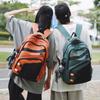 New simple contrasting color large capacity high value versatile schoolbag female junior high school student college student backpack