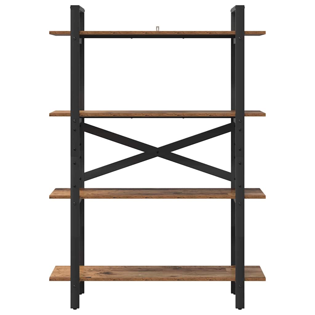 Vintage Wood Bookshelf 100 x 33.5 x 140 cm Engineered Wood