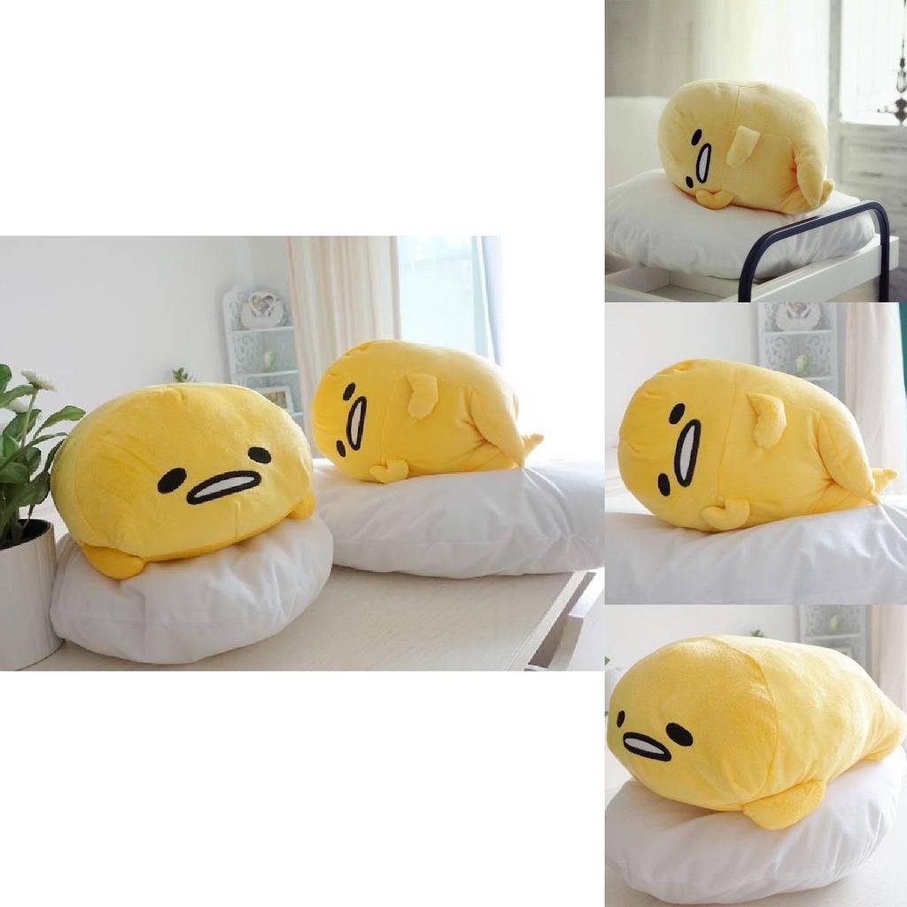 Adorable Large Gudetama Plush Pillow Soft Cuddle Cushion With Premium Pp Cotton Filling