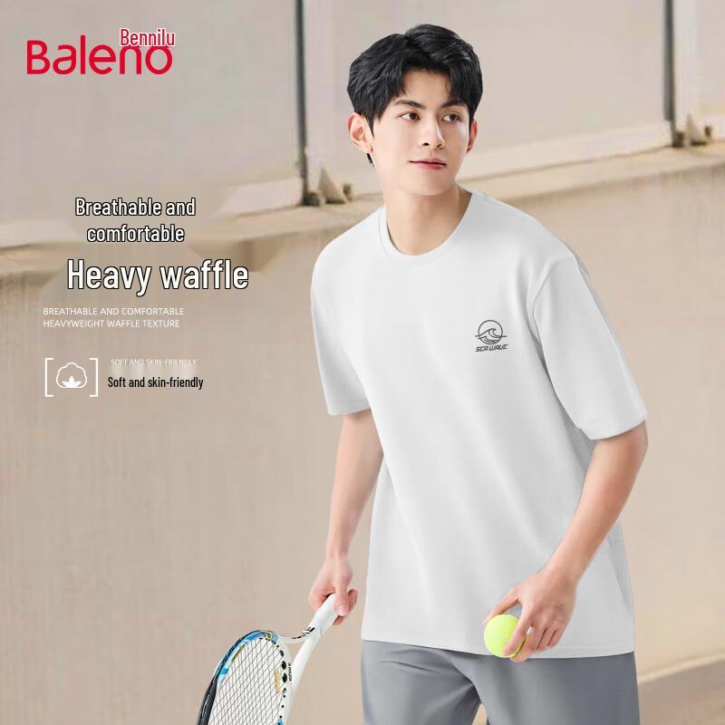 Baleno Men s Breathable Waffle Short-Sleeve T-Shirt L