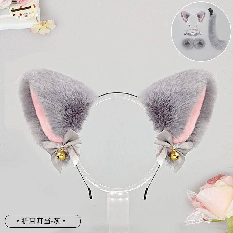Handmade Japanese Beast Ear Headband Cute Plush Cat Ears Lolita Headdress Fox Ear Accessories Cat Ear Headband