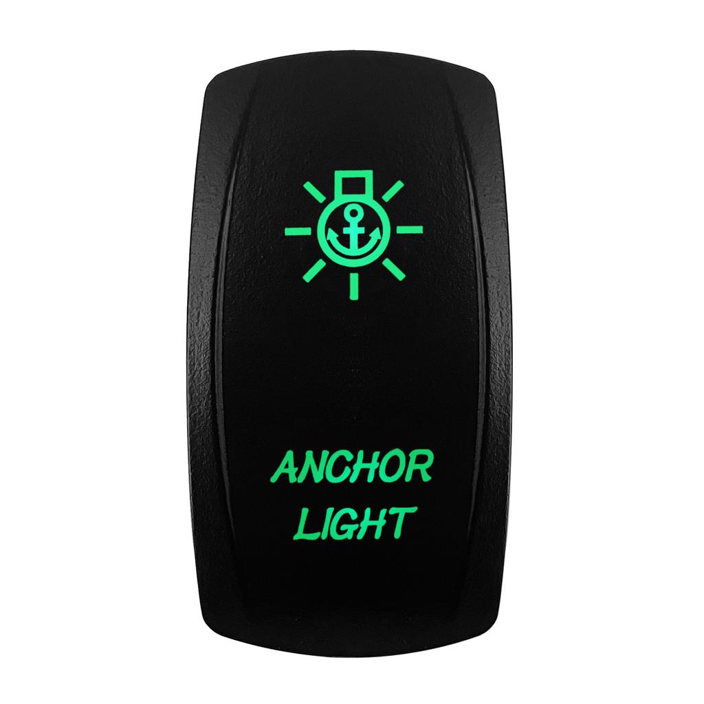Boat Car Rocker Switch 12V/24V Waterproof Green Led SPST DPDT 20A for ARB/CARLING/NARVA/4x4 Pickup Truck JCB Machine Relays 5