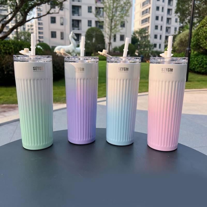 Modern And Minimalist Large Capacity 500ml Coffee Mug For Car Use With Double Wall Insulation