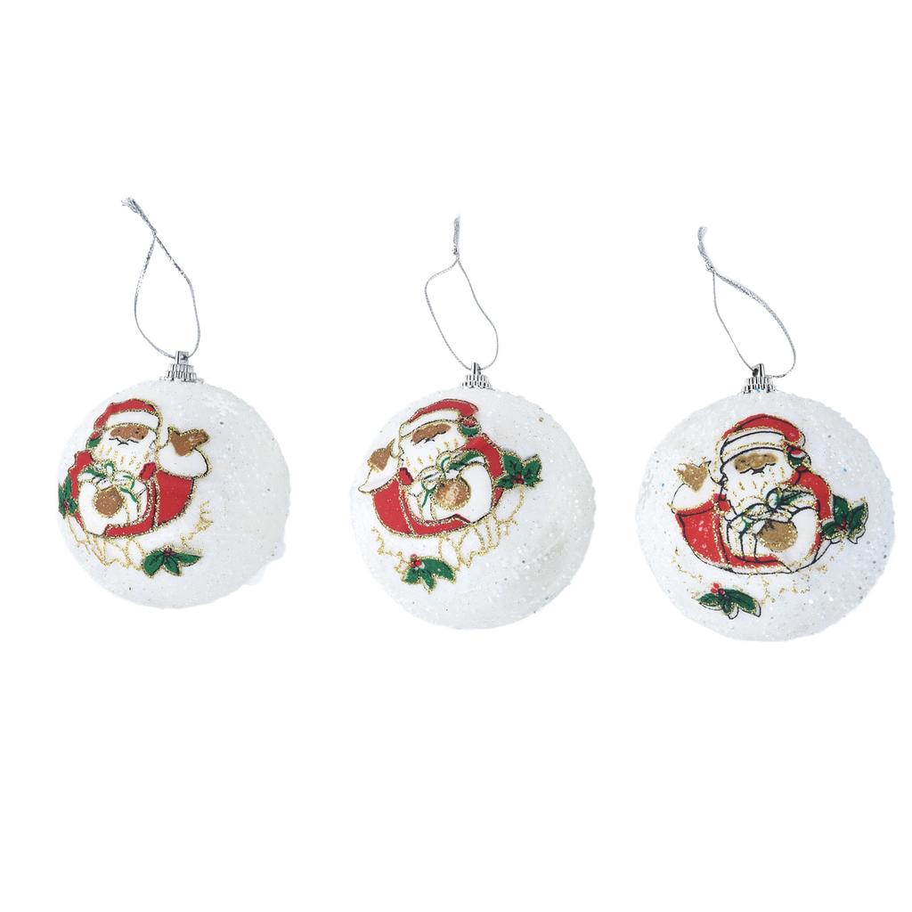 3PCS Christmas Ball Foam Hanging Christmas Tree Ornament for Festival Party Decoration