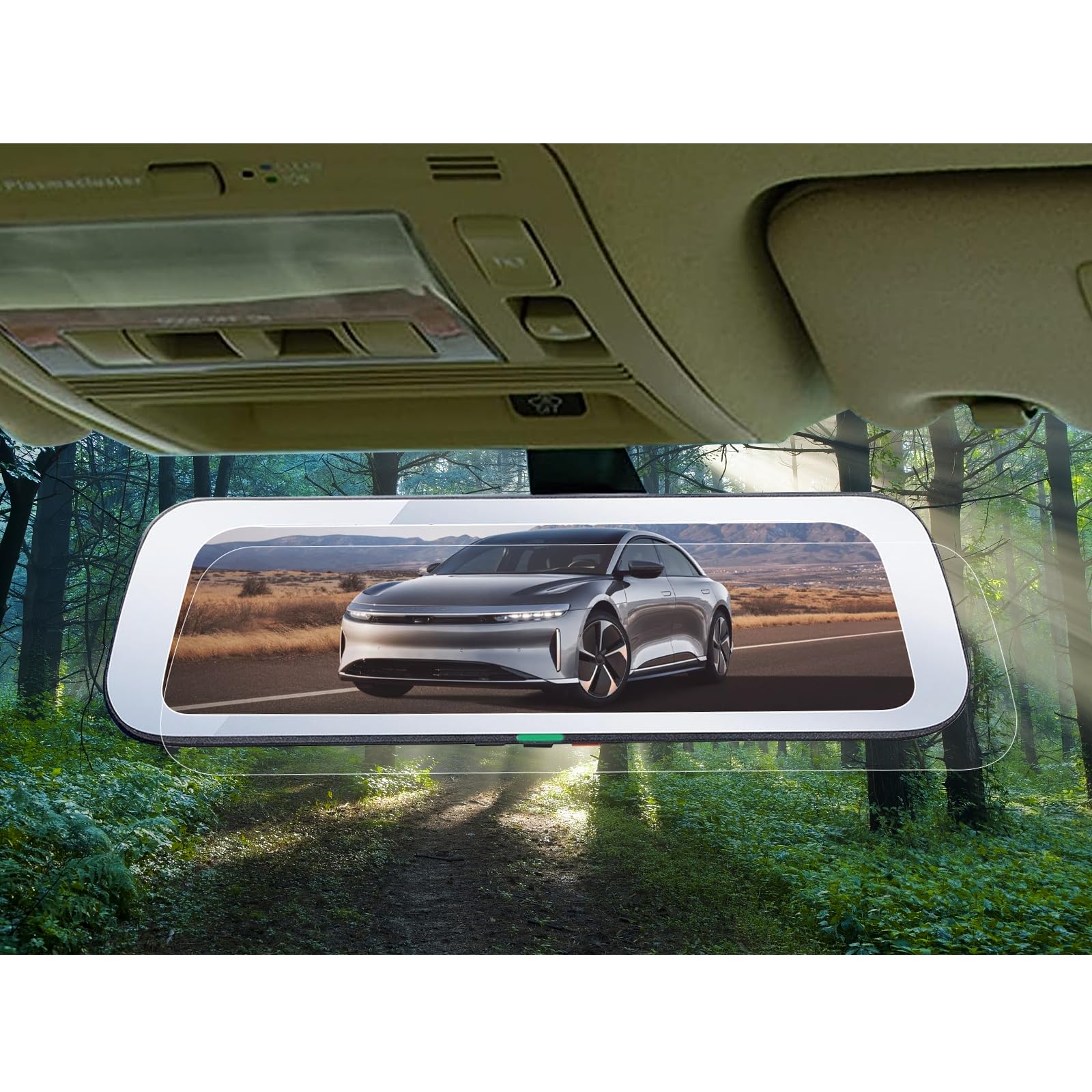 

HUAHAO Совместимо с новым цифровым внутренним зеркалом заднего вида Cellstar AR Cellstar Легко наносится [2 шт. Антибликовая пленка] TZ-D203MW