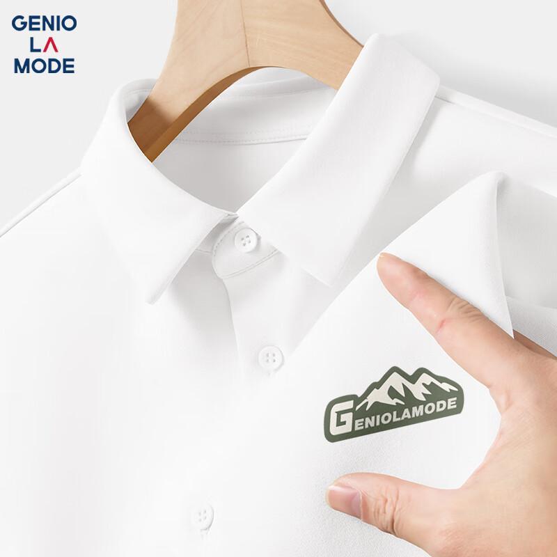 Мужская вязаная рубашка с коротким рукавом и принтом GENIOLAMODE XL