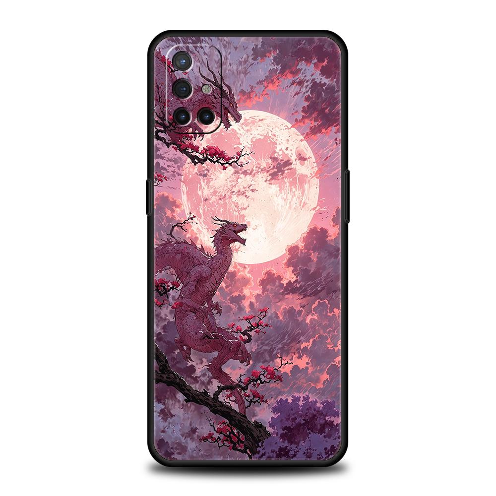 

Чехол для телефона для Oneplus 13R 12R 13 12 10T 10R Nord N100 N200 N10 10 9 9R 9RT CE 2 Z Pro 5G Мягкий ТПУ чехол Мультяшный Дракон Длинная сумка 9RT 5G