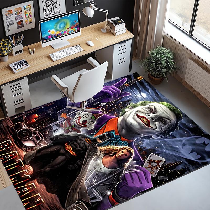 Batman Pattern Rug, Indoor/Outdoor Mat, for Picnic, Gameroom, Bedroom, Office, Living Room, Home Decor Carpet, Birthday Gift