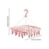 Clothes Drying Hanger with 32 Clips / 8 Clips Socks Underwear Drying Folding Laundry Hanging Rack