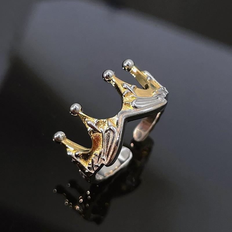 

Unique Design Crown Ring For Women Stylish Adjustable Fashionable Copper Jewelry