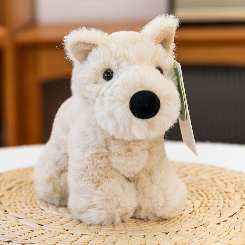 Soft Plush Dog Toy Stuffed Animal With Pp Cotton Filling For Kids Gift Decor