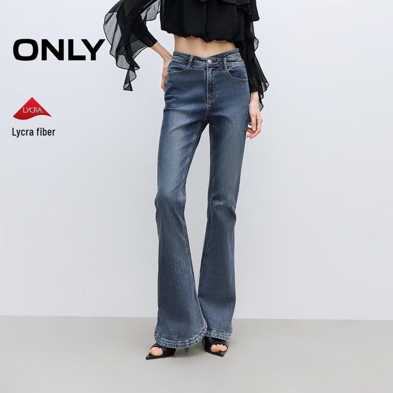 

ONLY Women s Lycra High-Waist Flared Jeans M Standard