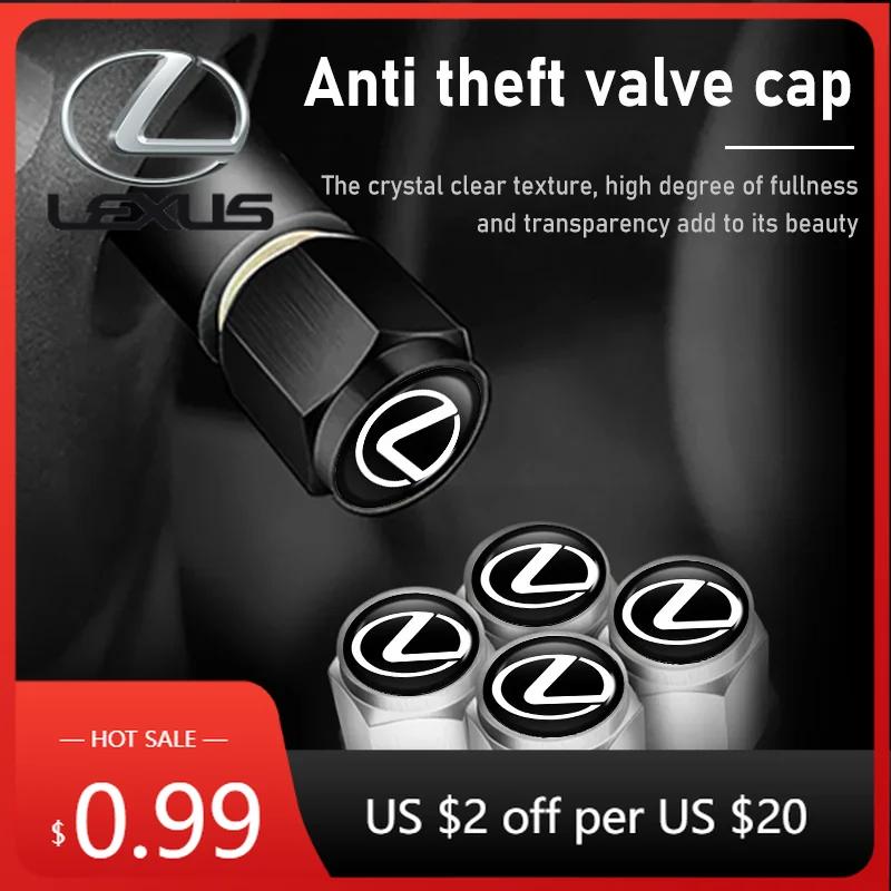 Interior Stickers 5PCS Car-Styling Wheel Tire Valve Rims Stem Caps Dust Decor For Lexus CT200h ES250 ES300h NX300h RX350 IS250 I ysbn77