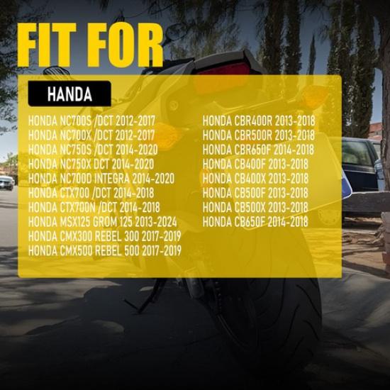 2X Turn Signal Front/Rear Light Amber For Honda CB650F CBR650F CTX700 2014-2018