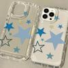 Tide brand blue star is suitable for iPhone17 airbag mobile phone case 16Pro niche x Apple 14 all-inclusive 15/13