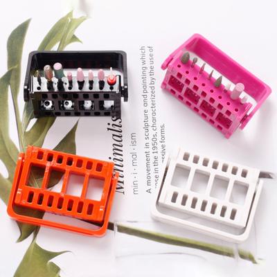 Manicure Drill Bits Stand Multi-grid Design Height Adjustable High Durability Dustproof 16 Slots Nail Drill Bit