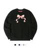 SUPERLATIVE Sweing Ribbon Oversized Fleece-Lined Sweatshirt (Gom4-5Sp164)