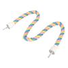 Bird Cotton Rope Perch Colorful Bendable Safe Climbing Parrot Rope Toy for Cockatiels Lovebirds Budgies L