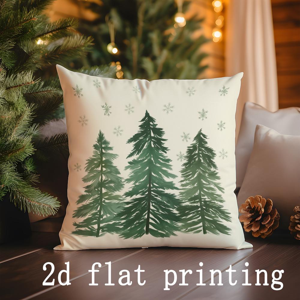 Heimdeko Weihnachten Winterliches Thema Dekorative Kissenbezüge Muster Kissenbezug Geeignet für Sofa Schlafzimmer Auto Kissenbezug