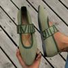 Elegant Strappy Ballet Flats with Cushioned Insole In Breathable Fabric