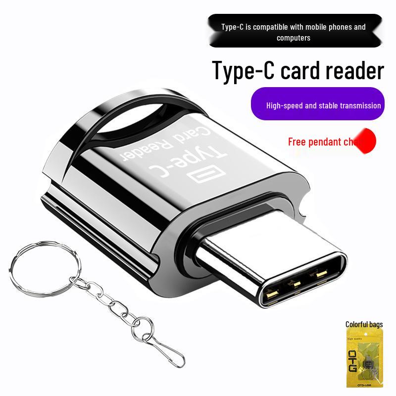 

Высокоскоростной мини-кардридер Type-C для Android с поддержкой OTG