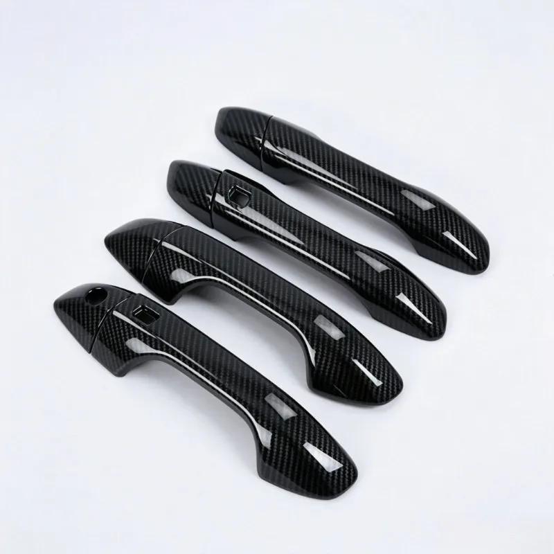 For Kia Sportage 2018-: 4PCS ABS Door Handle Protectors - Dual Smart Keyhole, Peel & Stick wear-resistant