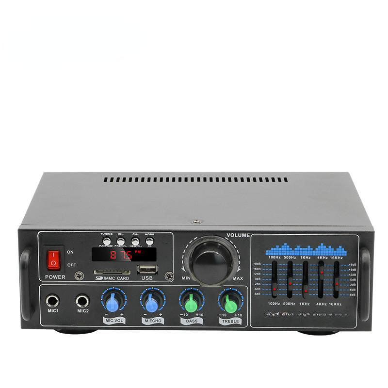 5.3*19.6*7.5cm High Power Bluetooth Stereo Amplifier Household Theater Karaoke Audio Amplifier Public Broadcasting System