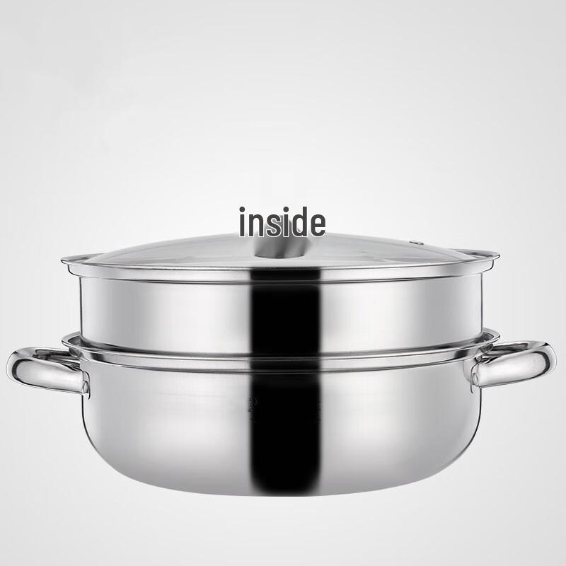 BYSTON 2-Layer 316L Stainless Steel Steamer Pot BST-06